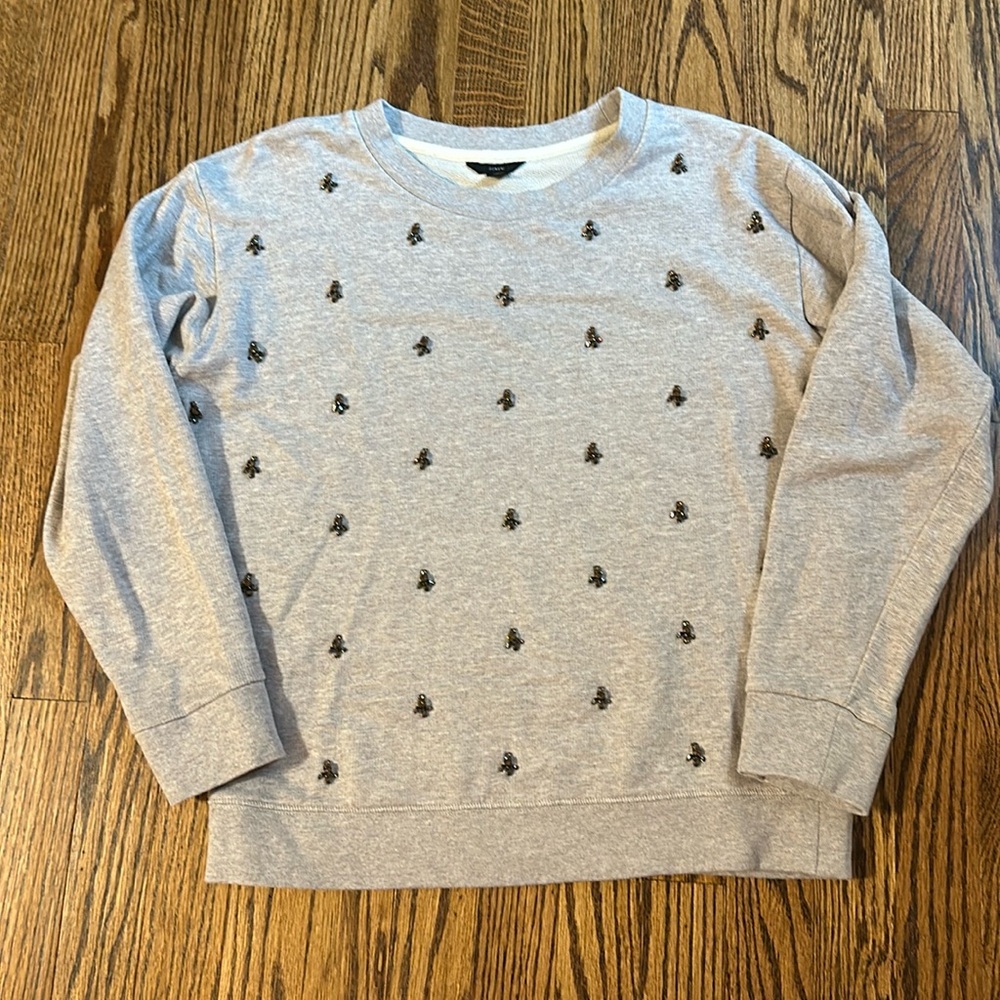 J. Crew Embellished sweatshirt in original cotton terry